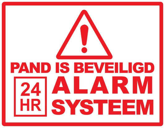 Alarm sticker 2-7 cm EW-ALARM-H-10500-0 Materiaal : transparant
