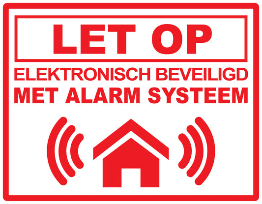 Alarm sticker 2-7 cm EW-ALARM-H-10900-0 Materiaal : transparant