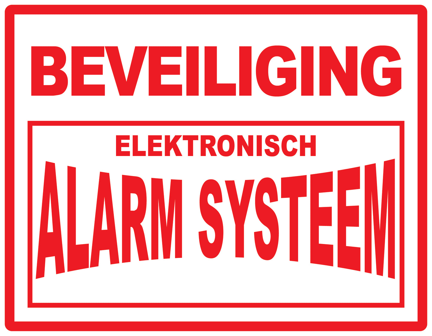 Alarm sticker 2-7 cm EW-ALARM-H-11000-0 Materiaal : transparant