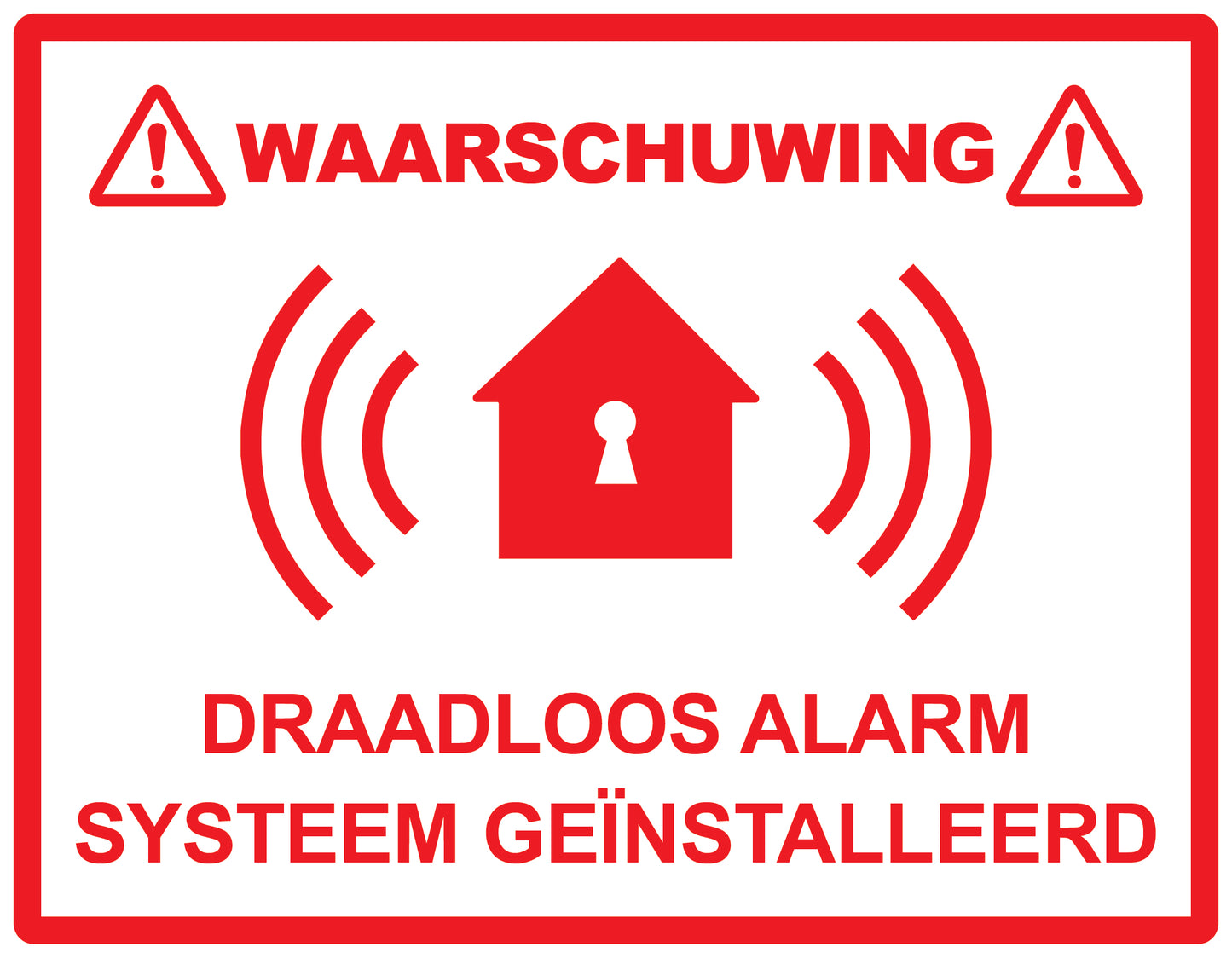 Alarm sticker 2-7 cm EW-ALARM-H-11200-0 Materiaal : transparant