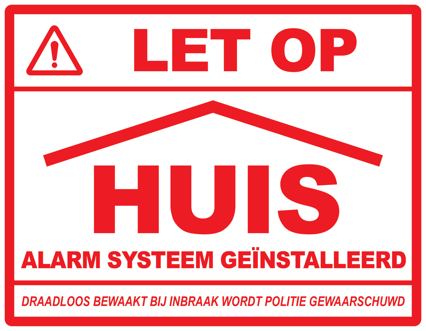 Alarm sticker 2-7 cm EW-ALARM-H-11300-0 Materiaal : transparant