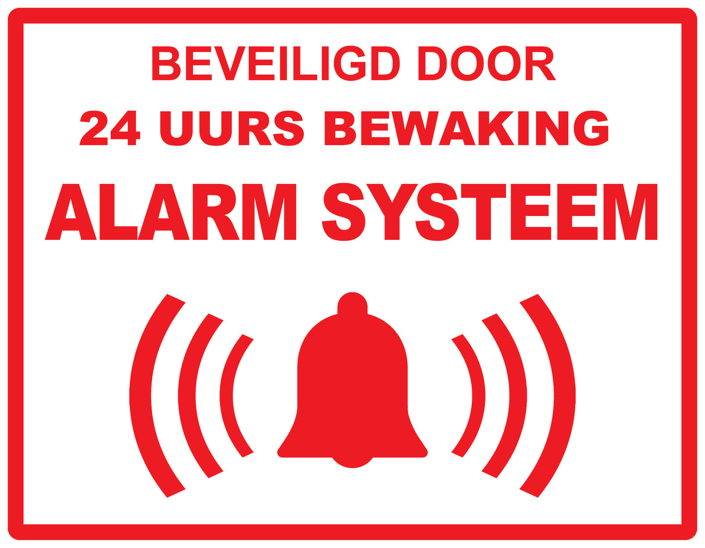 Alarm sticker 2-7 cm EW-ALARM-H-11600-0 Materiaal : transparant
