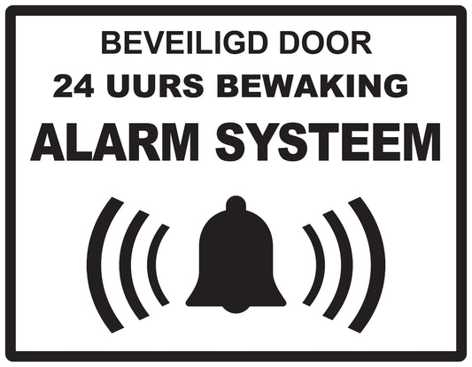 Alarm sticker 2-7 cm EW-ALARM-H-11600-88 Materiaal : transparant