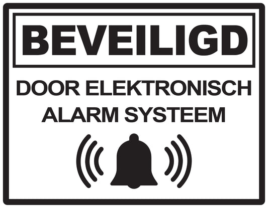 Alarm sticker 2-7 cm EW-ALARM-H-11900-88 Materiaal : transparant