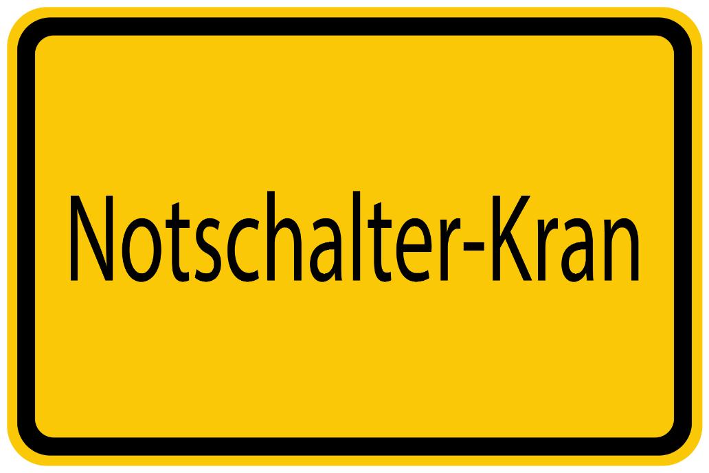 Bouwplaatssticker " Notschalter-Kran" geel EW-BAU-1500