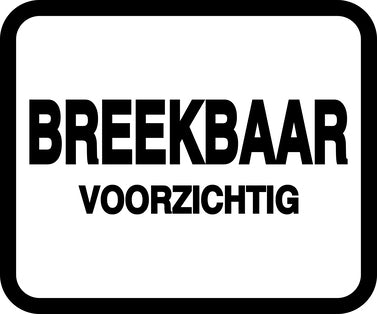 Breekbaar - Breekbare sticker "Breekbaar Voorzichtig" EW-FRAGILE-H-10500-88-0