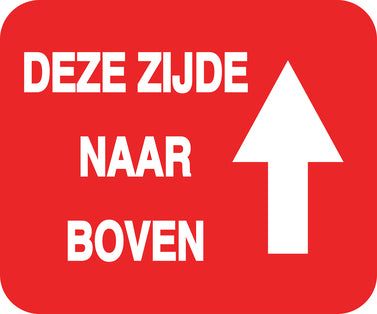 Breekbaar - Breekbare sticker "Deze Zijde Naar Boven" EW-FRAGILE-H-10800-0-14