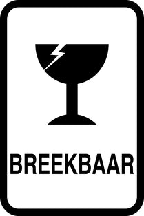 Breekbaar - Breekbare sticker "Breekbaar" EW-FRAGILE-V-11000-88-0
