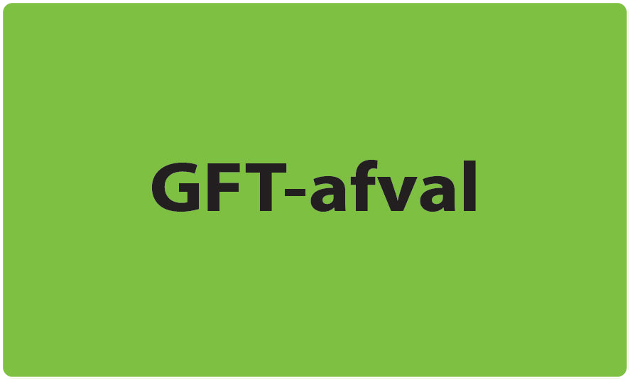 1000 afvalscheidingsstickers "GFT-afval" gemaakt van kunststof EW-GRPWA120