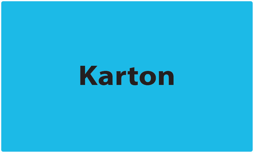 1000 afvalscheidingsstickers "Karton" gemaakt van kunststof EW-GRPWA160