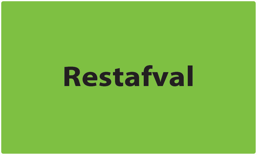 1000 afvalscheidingsstickers "Restafval" van papier EW-GRPWA200
