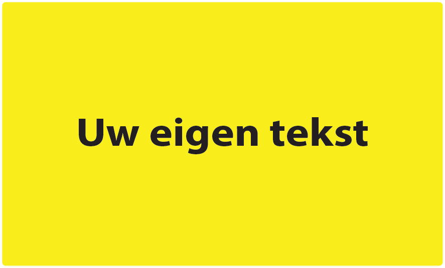 1000 afvalscheidingsstickers "Uw eigen tekst" gemaakt van kunststof EW-GRPWA260