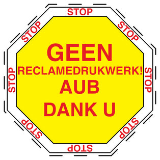 1x Geen reclamesticker weerbestendig EW-KWE-10000-3