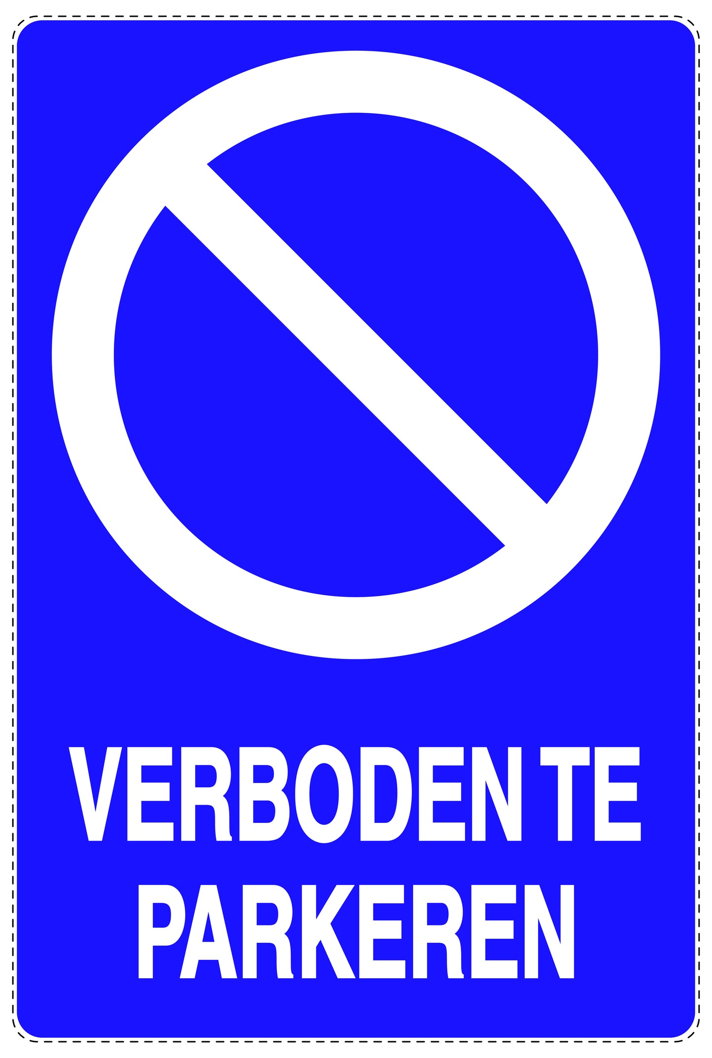 Niet parkeren Sticker "Verboden te parkeren" EW-NPRK-2120-44