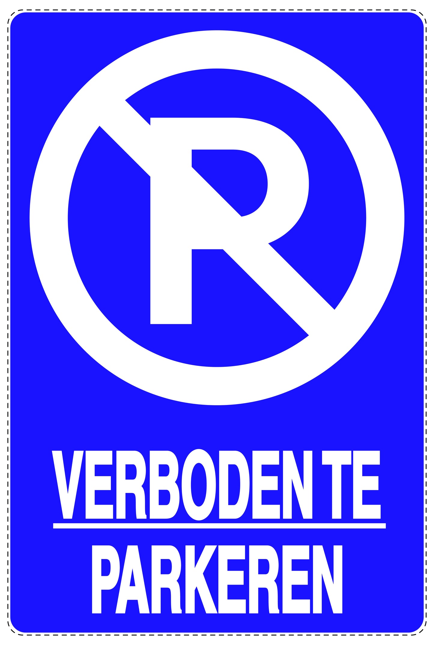 Niet parkeren Sticker "Verboden te parkeren" EW-NPRK-2290-44