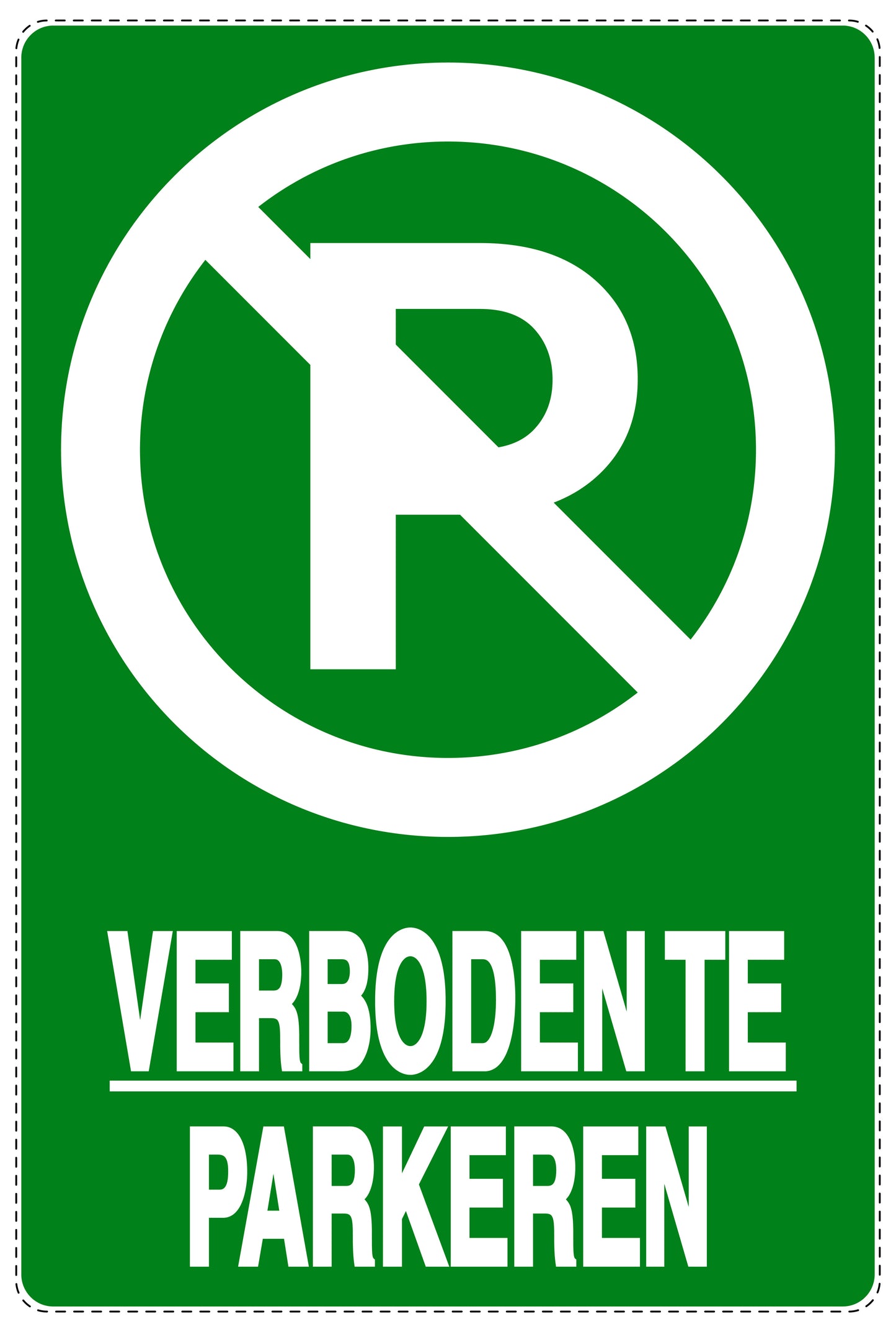 Niet parkeren Sticker "Verboden te parkeren" EW-NPRK-2290-54