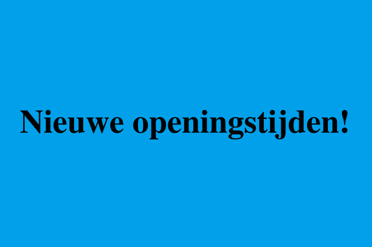1000 stickers kantoororganisatie " "Nieuwe openingstijden"!" gemaakt van kunststof EW-OFFICE1900-PE