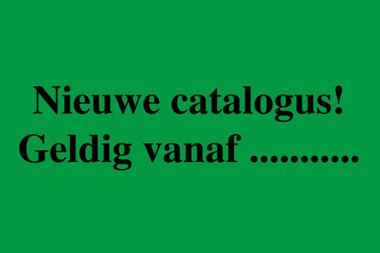1000 stickers kantoororganisatie "Nieuwe catalogus! Geldig vanaf ...." van papier EW-OFFICE3200-PA