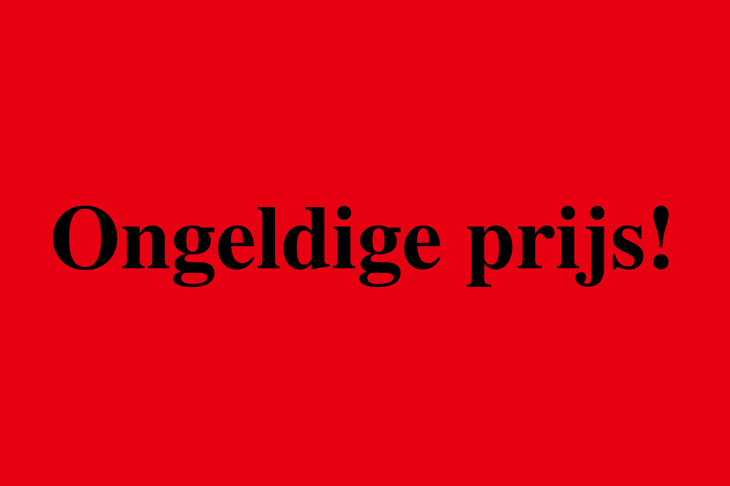 1000 stickers kantoororganisatie "Prijs ongeldig" gemaakt van kunststof EW-OFFICE400-PE