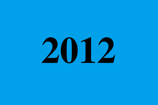 1000 stickers kantoororganisatie "2012" van kunststof EW-OFFICE5300-PE