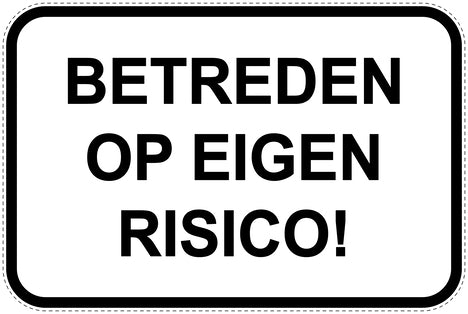 Parkeerverbodsborden (parkeren verboden) wit als sticker EW-PARKEN-11300-V-0