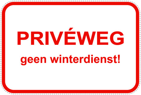 Parkeerverbodsborden (parkeren verboden) rood als sticker EW-PARKEN-12100-V-14