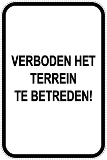 Parkeerverbodsborden (parkeren verboden) wit als sticker EW-PARKEN-21200-H-0