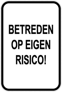 Parkeerverbodsborden (parkeren verboden) wit als sticker EW-PARKEN-21300-H-0