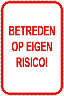 Parkeerverbodsborden (parkeren verboden) rood als sticker EW-PARKEN-21300-H-14