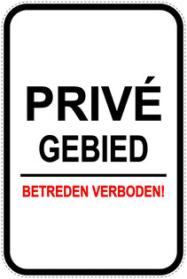Parkeerverbodsborden (parkeren verboden) wit als sticker EW-PARKEN-22400-H-0