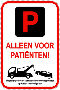 Parkeerverbodsborden (parkeren verboden) rood als sticker EW-PARKEN-23600-H-14