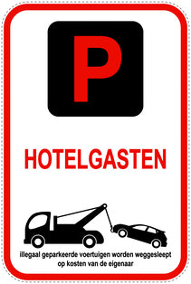 Parkeerverbodsborden (parkeren verboden) rood als sticker EW-PARKEN-23800-H-14
