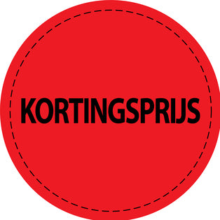Promotiesticker Aanbiedingssticker speciale aanbiedingssticker " Kortingsprijs" 2-7 cm EW-PR-4200