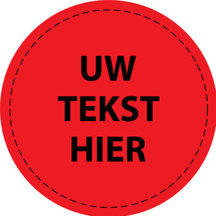 Promotiesticker Aanbiedingssticker speciale aanbiedingssticker "Uw tekst hier " 2-7 cm EW-PR-4350