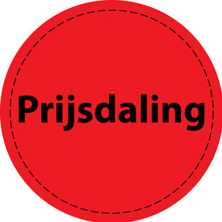 Promotiesticker Aanbiedingssticker speciale aanbiedingssticker "Prijsdaling" 2-7 cm EW-PR-4400