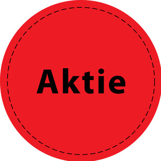 Promotiesticker Aanbiedingssticker speciale aanbiedingssticker "Aktie " 2-7 cm EW-PR-4800