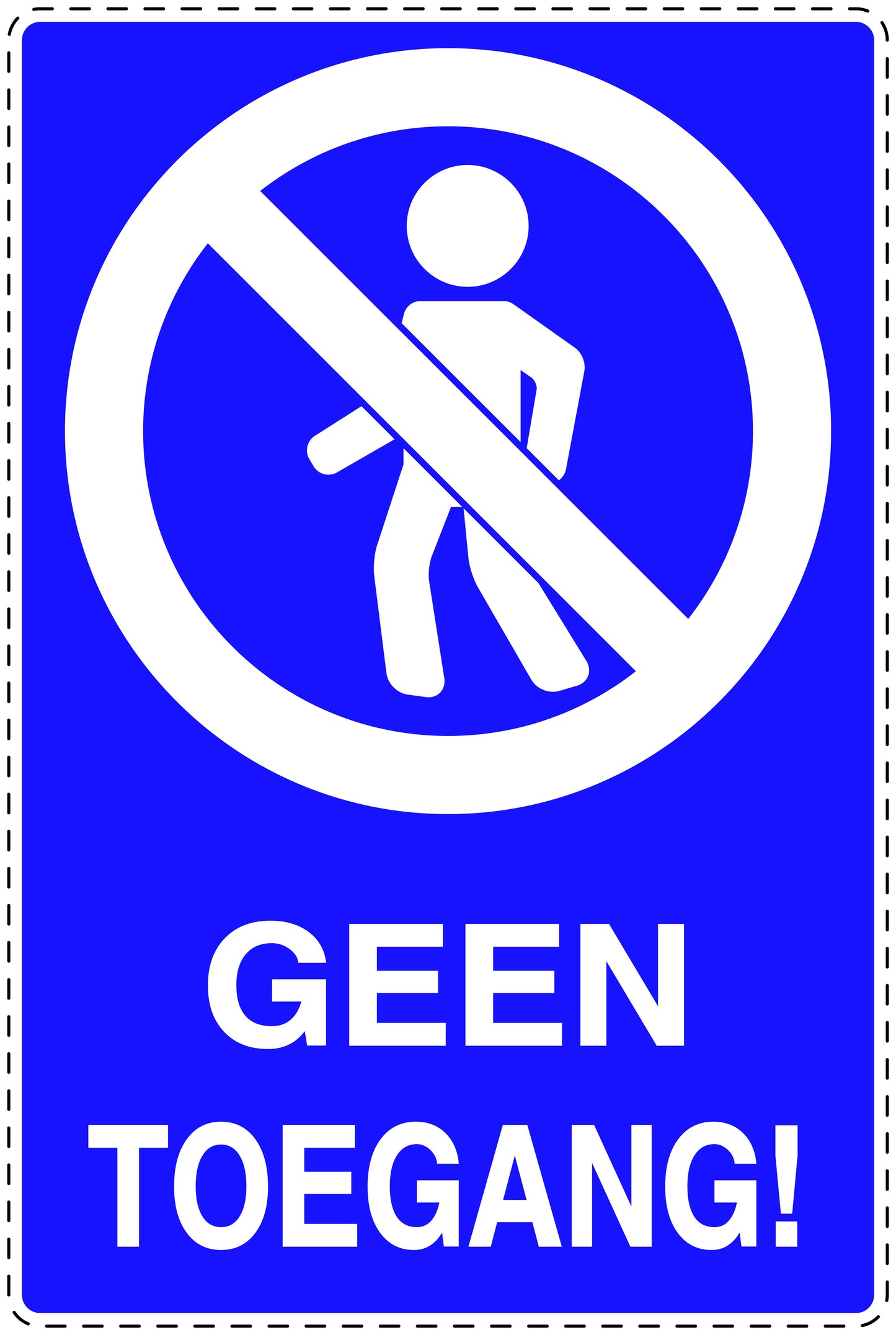 Geen toegangssticker "Geen toegang" EW-SI6060-44