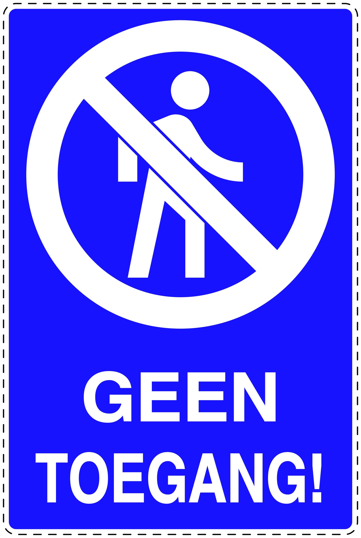 Geen toegangssticker "Geen toegang" EW-SI6080-5444
