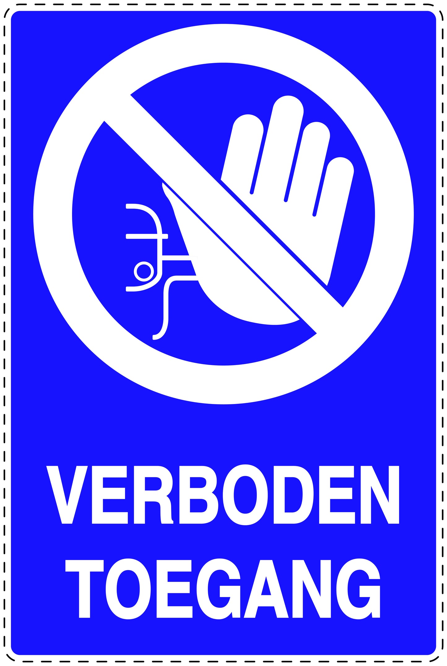 Geen toegangssticker "Verboden toegang " EW-SI6090-44