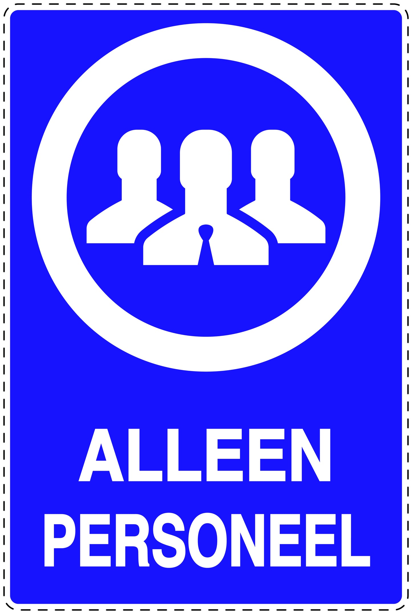 Geen toegangssticker "Alleen personeel" EW-SI6110-44