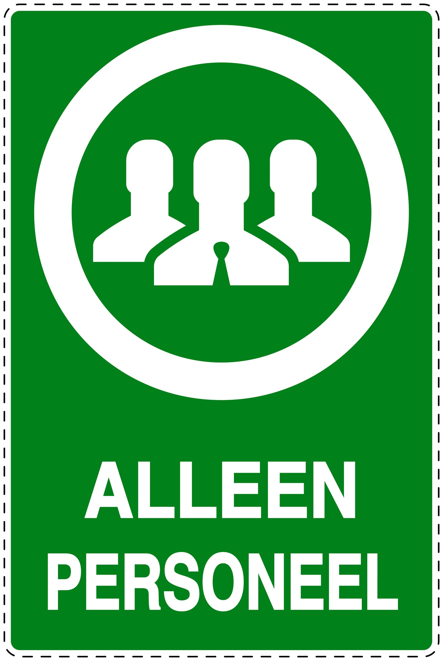 Geen toegangssticker "Alleen personeel" EW-SI6110-67