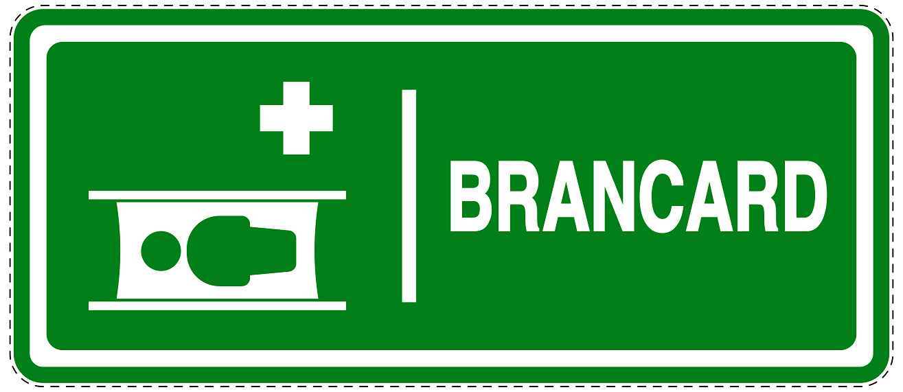 Noodsticker "Brancard" 10-40 cm EW-SIE-3000-54
