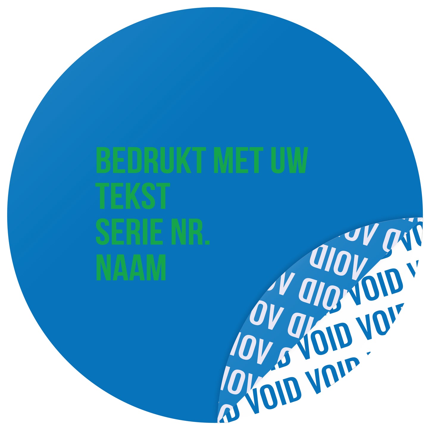 100 Void stickers, garantiezegels, veiligheidslabels 30mm rond bedrukt met uw gewenste tekst van EtikettenStar GmbH