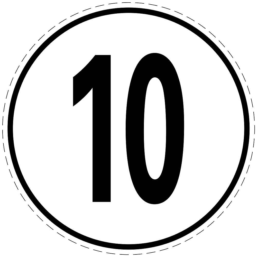 Snelheidsbord 10 km/uur EW-CAR5000-10