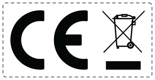 100x elektrische apparaten Kentekenplaat "GS EAC CE" gecombineerd ES-CEWEE-PE-2010-0