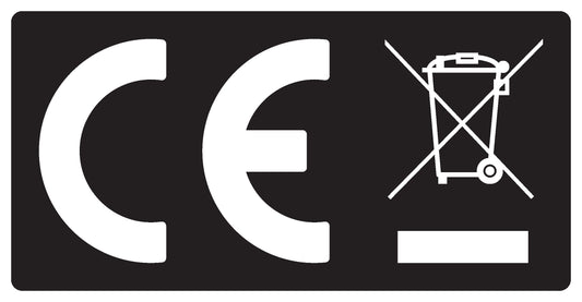 100x elektrische apparaten Kentekenplaat "GS EAC CE" gecombineerd ES-CEWEE-PE-2010-88