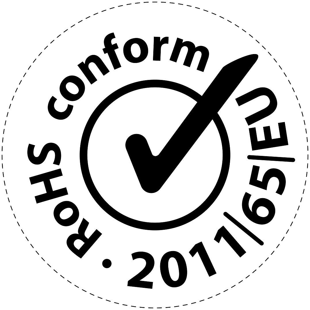 100x elektrische apparaten Rohs-kentekenplaat EW-ROHS-10400