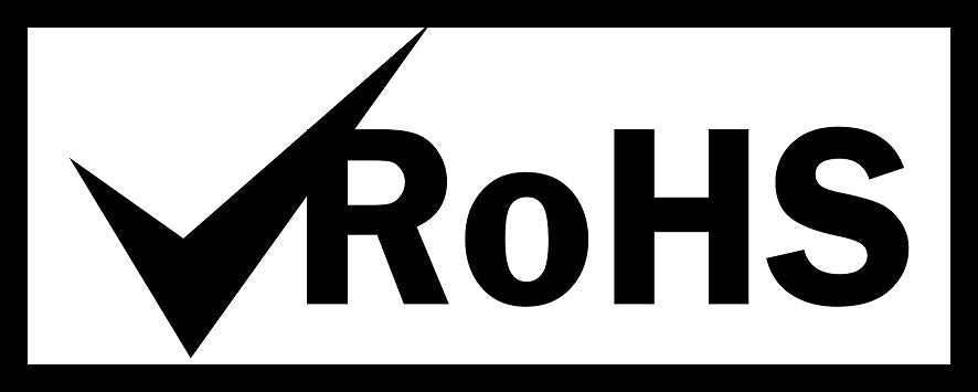100x elektrische apparaten Rohs-kentekenplaat EW-ROHS-20700