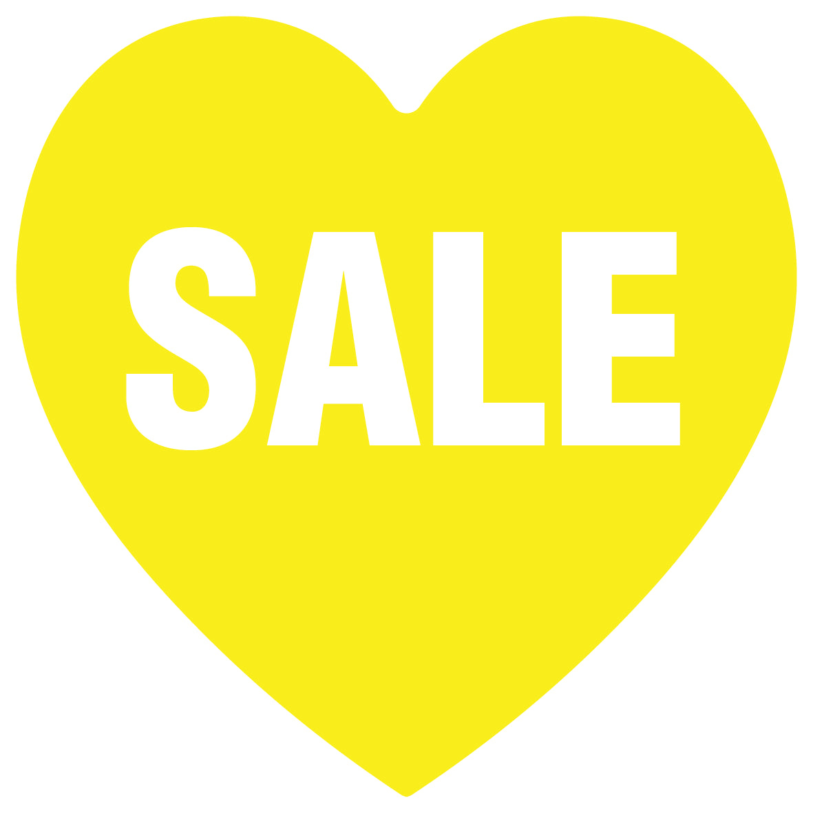 Promotiesticker hartvorm "Sale" 2-7 cm EW-SALE-1000-HE-10-3-0