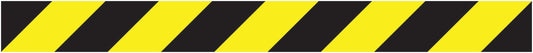 Sticker "Veiligheidsstrips" 20-80 cm geel van PVC-kunststof EW-STRIPES-10000-100x10-88-803